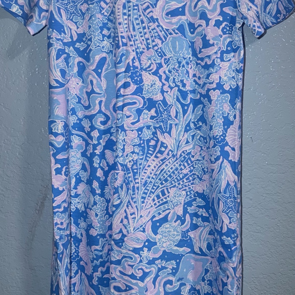 Lilly Pulitzer Blue and Pink Dress